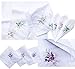 La closure Cotton Embroidered Ladies Lace Handkerchiefs 6 Pieces