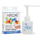 Hi-Float Company ULTRA HI-FLOAT Balloon Treatment with Pump &ndash; 5 oz &ndash; Extends Helium Float Time Up to 25x for Latex Balloons &ndash; Professional Party &amp; Event Decor Solution