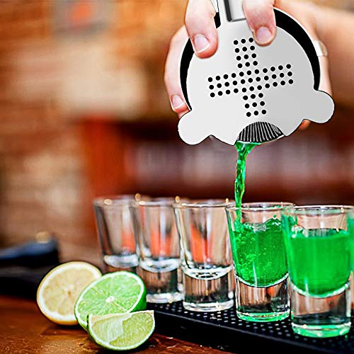 Cocktail-Shaker – Koviti 12-teiliges Barkeeper-Set – Cocktail-Shaker aus Edelstahl, Premium-Barwerkzeuge: Martini-Shaker… – Bild 4