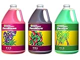 General Hydroponics Flora Grow, Bloom, Micro Combo Fertilizer set, 1 Gallon (Pack of 3)