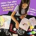 NEW: Glitter Glue Art Slime Kit [ALL SLIME INGREDIENTS INCLUDED] Red Yellow Green Purple Pink Blue Colors - Clear School Glue - Gift For Girls and Boys Ages: 3 4 5 6 7 8 9 10 11 12 [100% Washable]