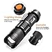 ULTRAFIRE 2 Pack LED Flashlight Tactical Flashlight and Small Mini Flashlights,7w 3 Mode Pocket Torch Adjustable Focus Zoom Light