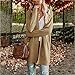 TOOPOOT Women’s Coat  Ladies Solid Jacket Long Sleeve Plush Coat Parka Outerwear Khakithumb 4