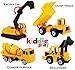 Kiddie Play Construction Vehicles Toys Set Birthday Party Cake Topper Construction Trucks