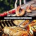 RWM BBQ Grill Tool Set - Heavy Duty Extra Thick Stainless Steel Grill Utensil Set, Spatula, Basting Brush, Fork & Tongs Perfect BBQ Grilling Accessories, Gift Box Package