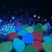 Solar 400 Pcs Colorful Glowing Stones, Glowing Garden Resin Pebbles,Garden Decor Glowing Stones Luminous Rocks for Outdoor Walkway Driveway,Luminous Stones for Plants Pot, Fish Tank,Swimming Pool etc
