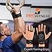 ProFitness Leather Cross Training Grips - Non Slip, High Grip Palm Protection from Rips & Tears with Wrist Support for Pull Ups, Kettlebells