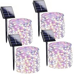 BHCLIGHT Solar String Lights, 4 Pack Each 100 LED