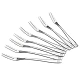 Obston 12 Pieces Small Dessert Forks, Bistro Cocktail Forks, 5.27 Inches