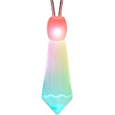 Set of 5 Mystic Crystal Light Up Necklaces with Color Change LED Pendant