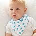 Stadela 100% Cotton Adjustable Baby Bandana Drool Bibs for Drooling Teething Nursery Burp Cloths 4 Pack Set for Boy Space Adventure Rocket Planet Solar System Star Astronaut Galaxy