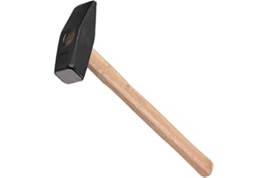 KSEIBI 271120 Machinist Engineers Hammer, Forged Steel Cross Peen Sheet Metal Hammer, Blacksmith Forging Tools (Wooden Handle, 2.20 lb / 1000 grams)