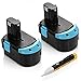 Powerextra 2 Pack 18V 3000mah Battery for Hitachi EB 1814SL EB 1820L C 18DL C 18DLX WR 18DMR WR18DL