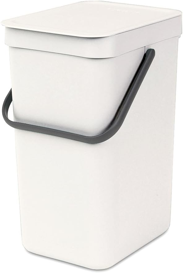 Brabantia Sort & Go Waste Bin, 16L/4.2 Gal, 16 L, White Amazon.ca Home & Kitchen