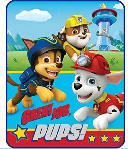 Paw Patrol Throw Blanket Style, Red & Blue
