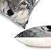 Phantoscope Animal Series Snow Wolf Decorative Throw Pillow Case Cushion Cover 18