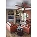 Westinghouse 7861920 Oasis Single-Light 48-Inch Five-Blade Indoor/Outdoor Ceiling Fan, Oil Rubbed Bronze with Yellow Alabaster Glass