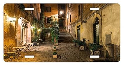 Amazon Com Zaeshe3536658 Italian License Plate Old