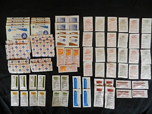 First Aid Kit Refill Oinments & Creams Medications & Bandages 80pc. Bug Out Bag