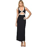 L*Space Steph Dress for Women, Fitted Ribbed Maxi, Cutouts, Ankle Length, Chic Dress for Vacation & Special Occasions