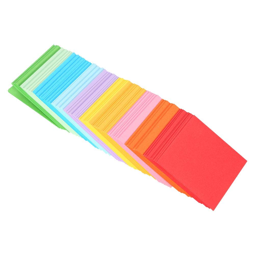 520 Pcs Origami Paper Projects Origami Colorful Easy Folding Paper with 10 Colors Square Double Sided for Kids Beginners Trainning and School Craft Lessons