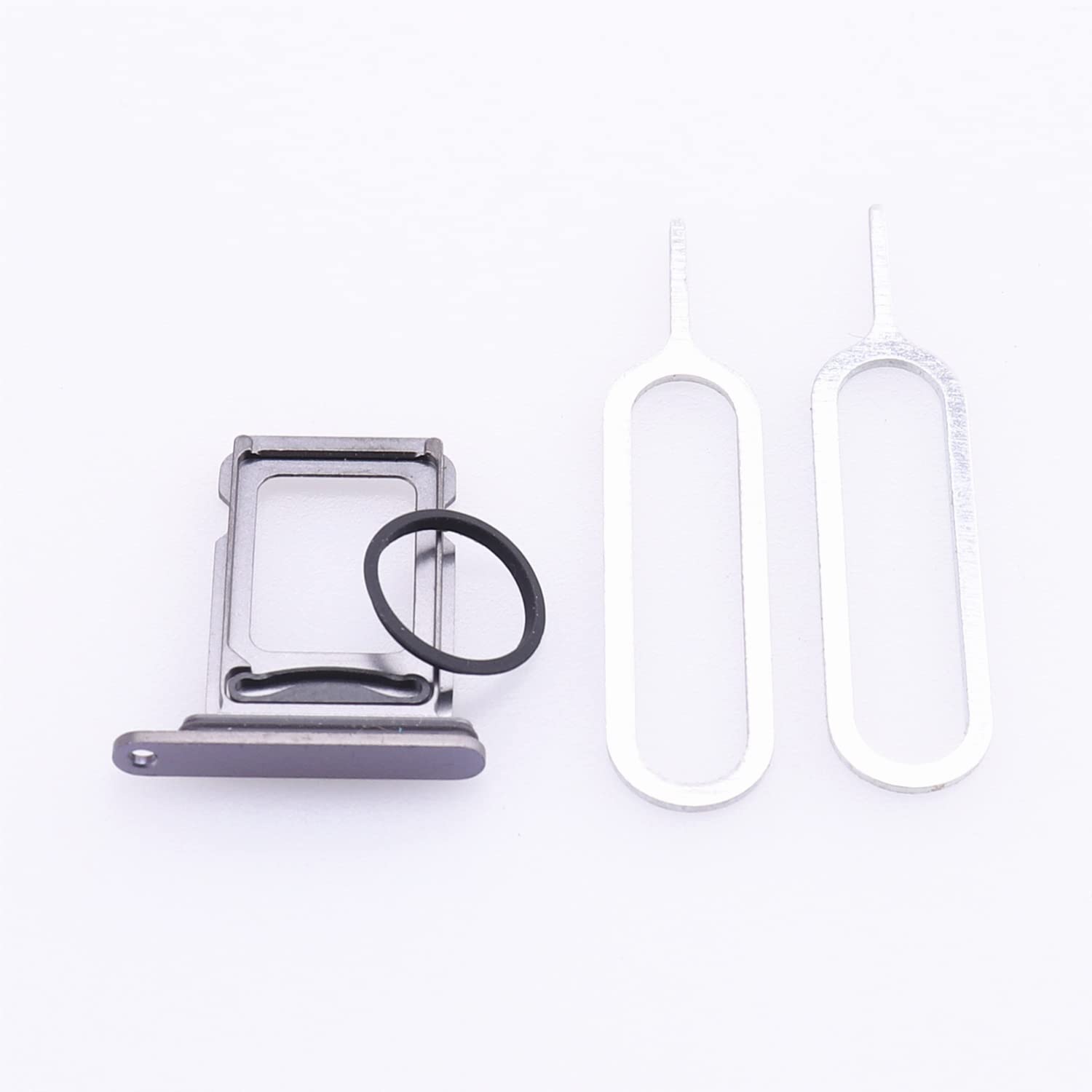 SIM Card Tray For iPhone 14 Pro/ 14 Pro Max Slot Holder Replacement, (Dual Card Version) with Waterproof Rubber Seal Ring + SIM Card Tray Open Eject Pin Purple