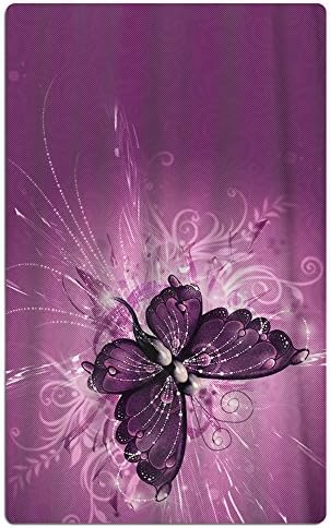 Macevoy Purple Butterfly Adult Cute Super Absorbent Beach Towels On The Beach 80cm130cm