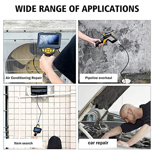 DFFFGGX Endoskop-Kamera 4.3 ‚‘ Bildschirm Professionelle Inspektionskamera, 1080P wasserdicht Objektiv-Endoskop mit… – Bild 7