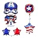 52 PACK Hero Birthday Party Decorations for Kids - Happy Birthday Banner, Colorful Balloons, Super Hero Mask, Wand | Aster Birthday Supplies Set for 1st 2nd 3rd 4-12 year boys