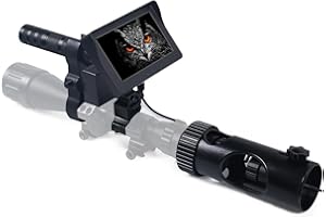 SUZLAZYR Night Vision Scope for Hunting, 850nm Infrared Rifle Scopes with Camera and 4.3 inch Display Screen, HD 720p Take Ph