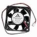 GDSTIME 60mm Fan, 60mm x 60mm x 25mm Dual Ball Bearings 12V DC Brushless Cooling Fan