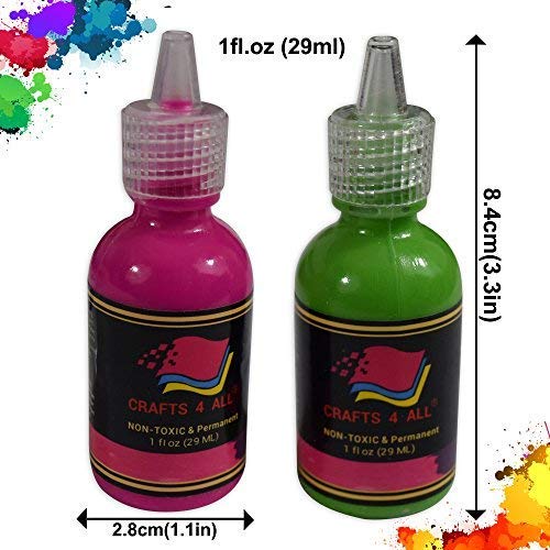Fabric Paint 3D Permanent 24 Colors Set Premium Quality Vibrant Color