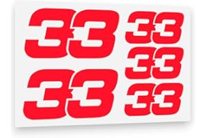 Fluorescent Red Vinyl Sticker F1 Formula 1_AB