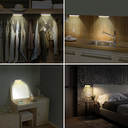 image for OxyLED Closet Lights,Touch Light,4 LED Touch Tap Light,Stick-on Anywhe