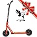 Xspec Aluminum Pro Dirt Kick Scooter Offroad Tires All Terrain Mountain, Orange, Oversized BMX Handlebars with 3-Bolt Clamp, Freestyle Fun Kids, Teens, and Adults Outdoor Sports Offroad