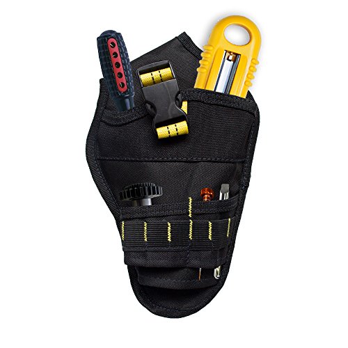 Click Here to See More Images Tool Pocket,TOPSOSO Hanging Tool Bag Multifunctional Tool Stoarge bag Deluxe Cordless Poly Drill Holster (Red ribbon)