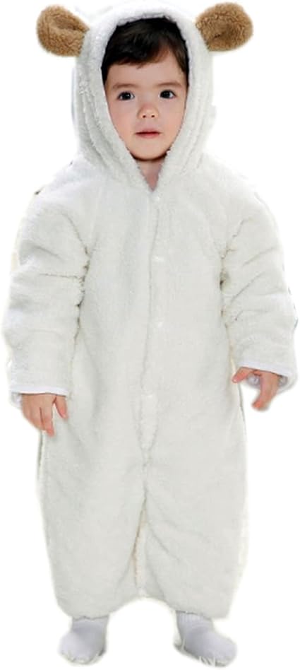 Amazon 着ぐるみ ひつじ 赤ちゃん おくるみ ロンパース フード 肌触り 90サイズ おくるみ ベビー マタニティ 通販