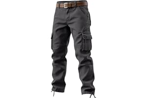 Mens Cargo Pants Straight Leg Joggers Assault Combat Trouser with Pockets Outdoor Work Pants Spring Hiking Pant
