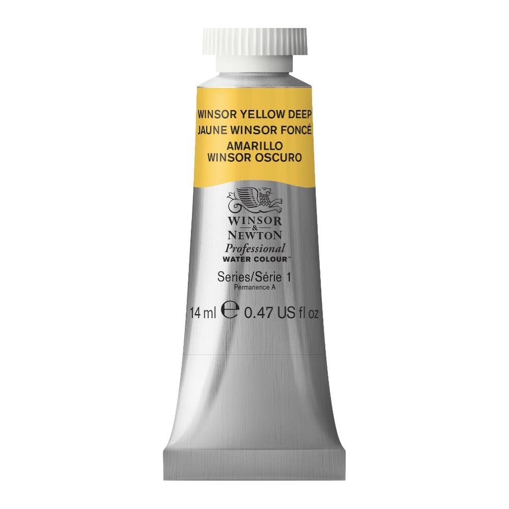 Winsor & Newton 14 ml Tube Professional Water Colour Paint, Winsor Yellow Deep — image 1