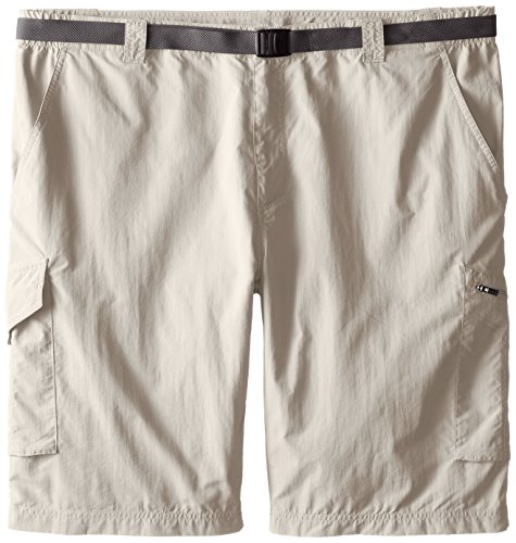 Columbia Sportswear Men's Big and Tall Silver Ridge Cargo Shorts, Fossil, 54 x 10