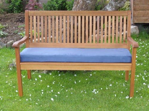 Pnh Denim Blue Faux Suede Garden Bench Cushion 5ft 60 X 18 X 2 5 Amazon Co Uk Garden Outdoors