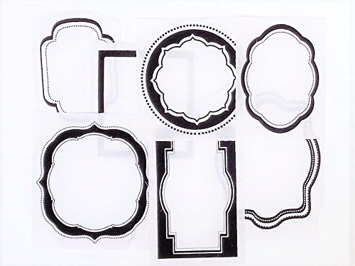 Quilt Label Sew-on Cotton Fabric Black White Qty 7