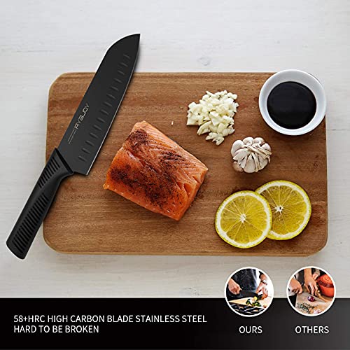 Chef’s Knife,YOLEYA 7 inch Santoku Knife German Stainless Steel,BO Anti