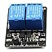 DZS Elec 2pcs 2 Channel Relay Module with Optocoupler 5V Active Low Level Amplifier Trigger JD-VCC Relay Power VCC Power
