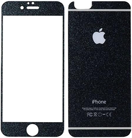 Cool Idea Tempered Glass Screen Protector Decal Sticker Skin for Iphone 5/iphone 5s (Black)