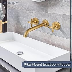 Airuida Solid Brass Antique Brass Widespread