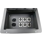 Elite Core FBL6 Recessed Floor 6 XLRF + Duplex AC with Back Box