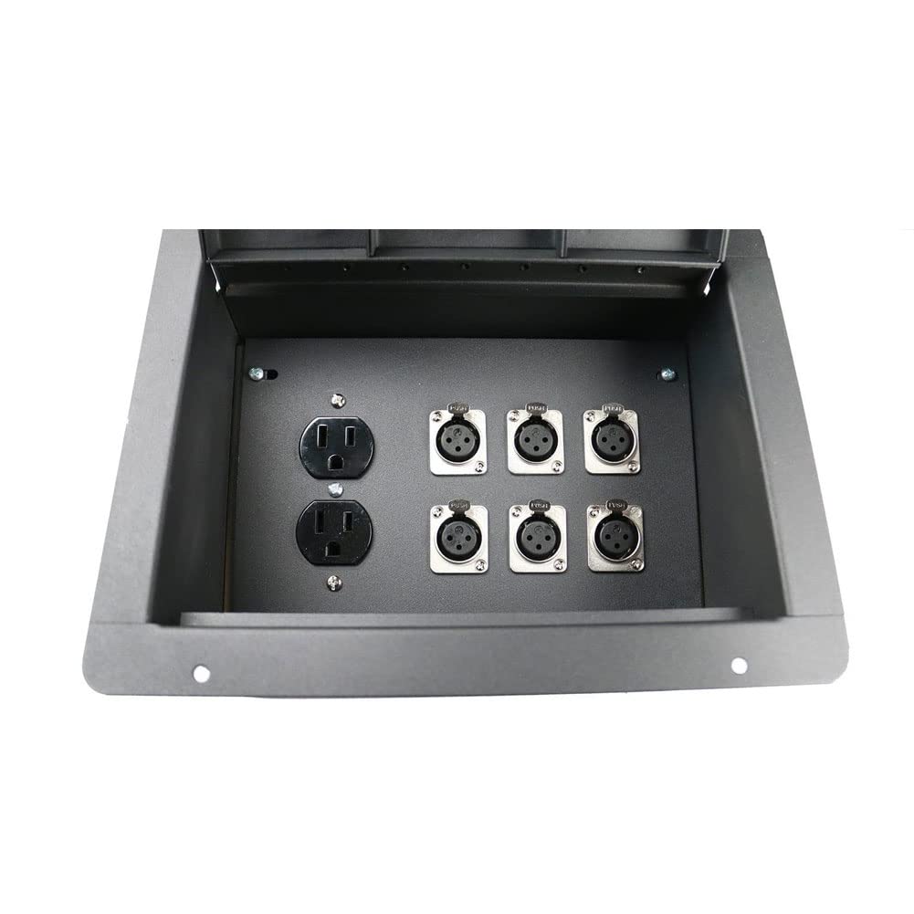 Elite Core FBL6 Recessed Floor 6 XLRF + Duplex AC