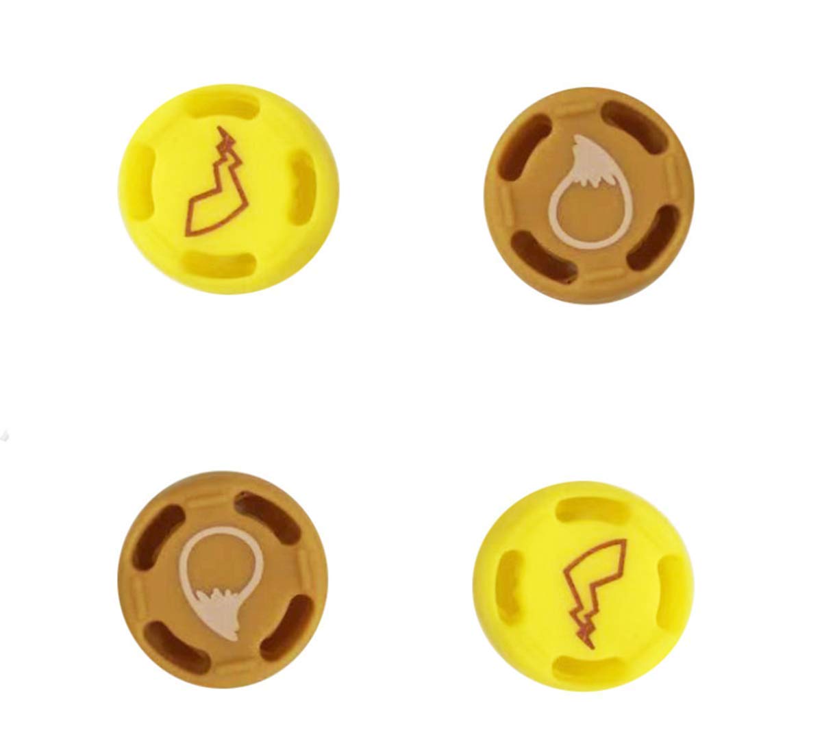 Silicone Non-Slip Cap Case Thumb Grips Cover Silica Gel Analog Thumb Stick Joystick Button Cap Handle Button Caps for Nintend Switch Joycon NS 1 (4PCS Rocker Cap)