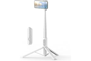 TONEOF Magnetic Tripod, Cell Phone Selfie Stick, 60 Inch All-in-1 Stand with Integrated Wireless Remote, Lightweight and Port